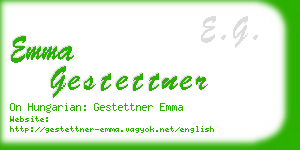 emma gestettner business card